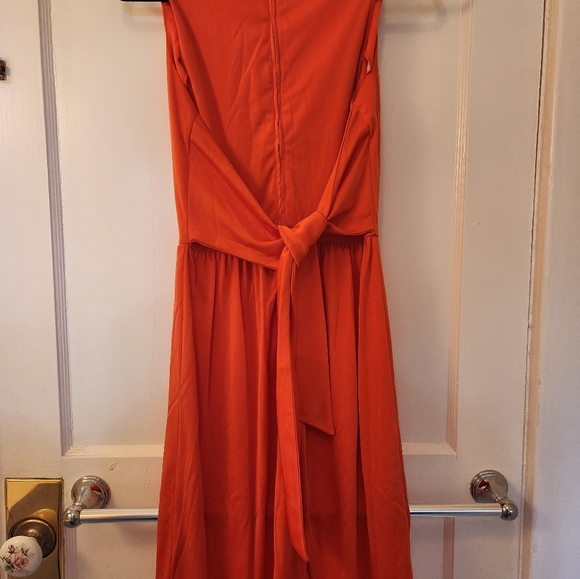 🧡70s Orange Dress🧡 - Picture 3 of 4